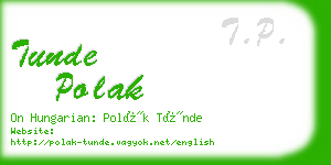 tunde polak business card